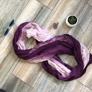 Purple ombré infinity scarf